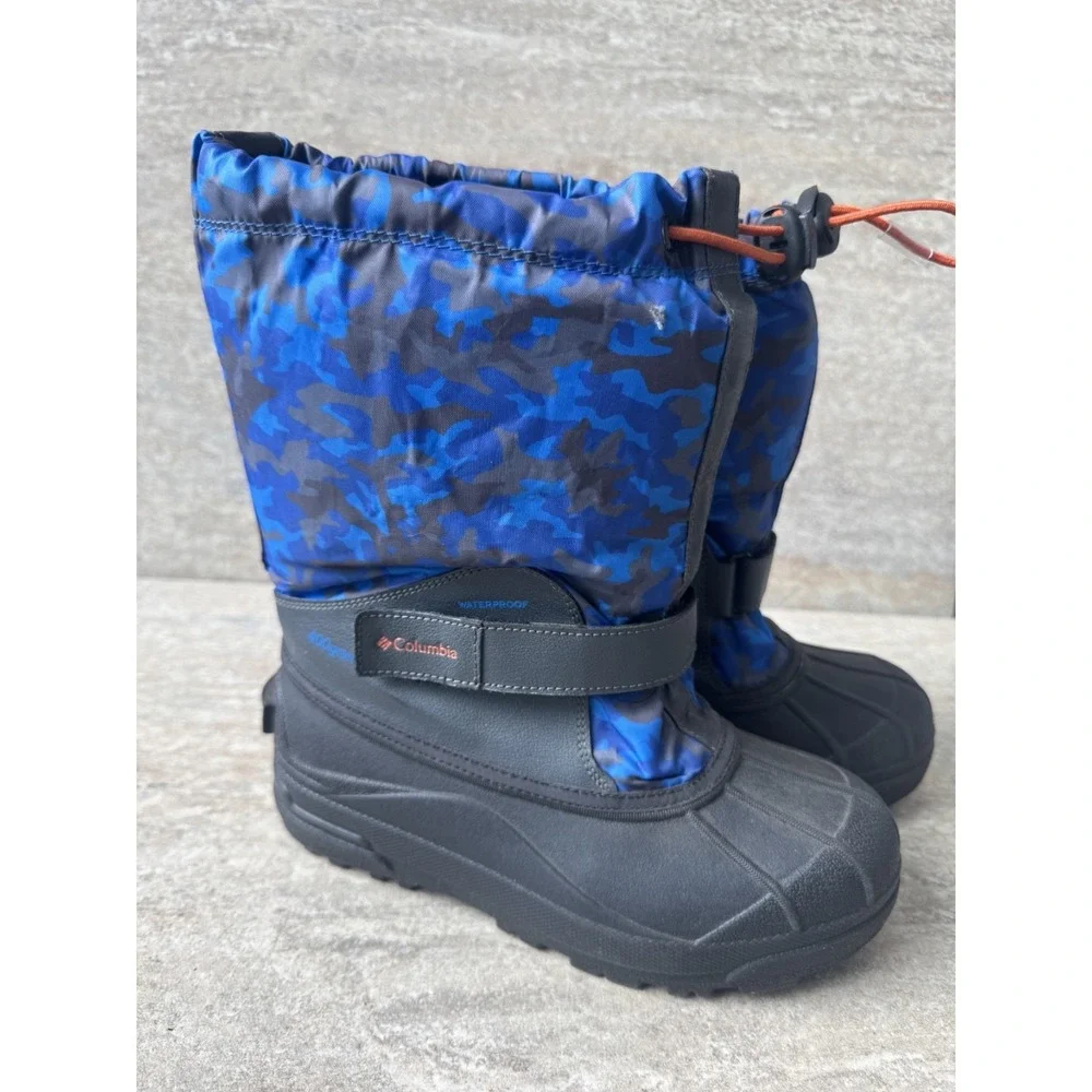 Columbia Youth Blue Rain/Snow Boots Blue Size 4 (UK Sz‎ 3)